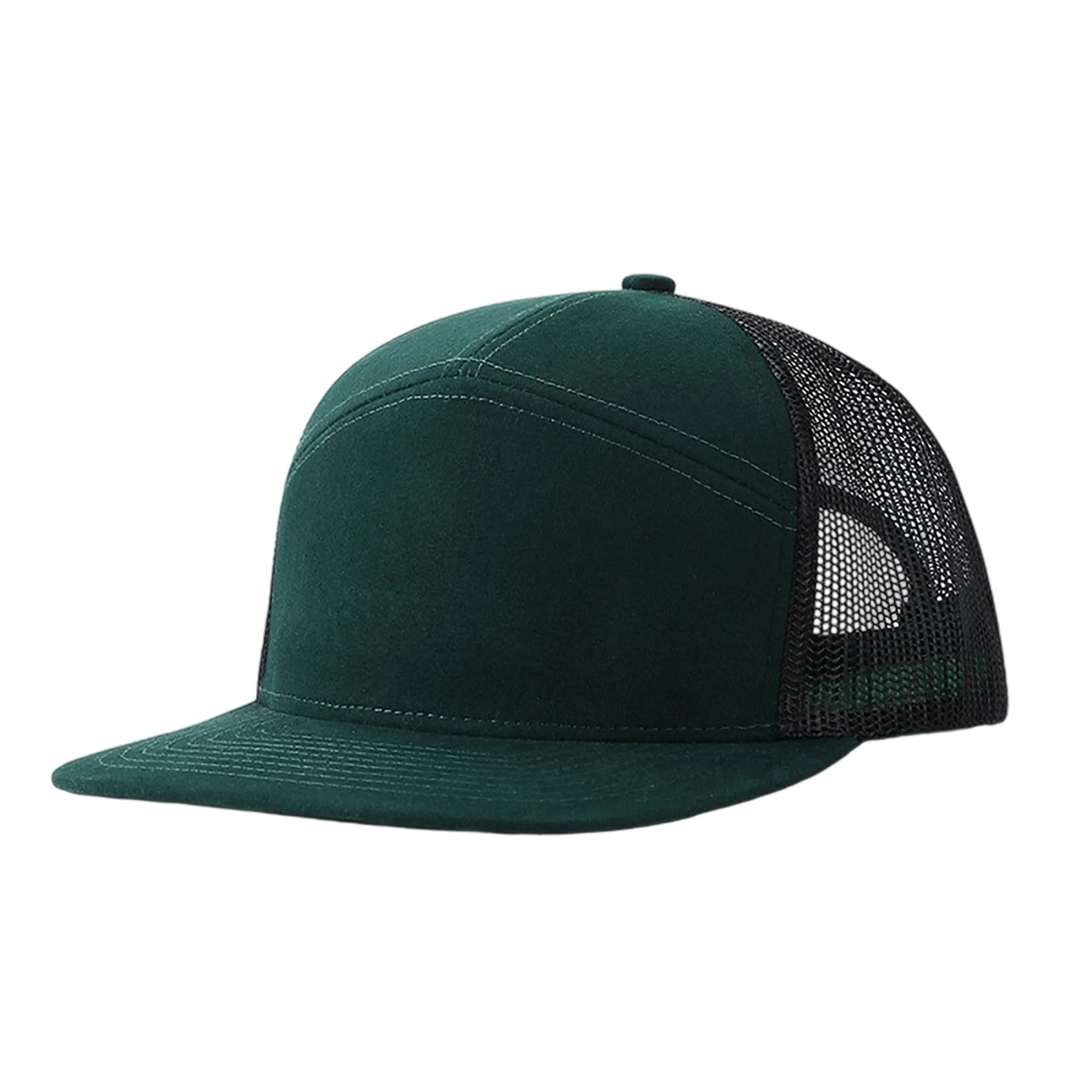 Adult Structured Flat Visor Snapback Cap 4