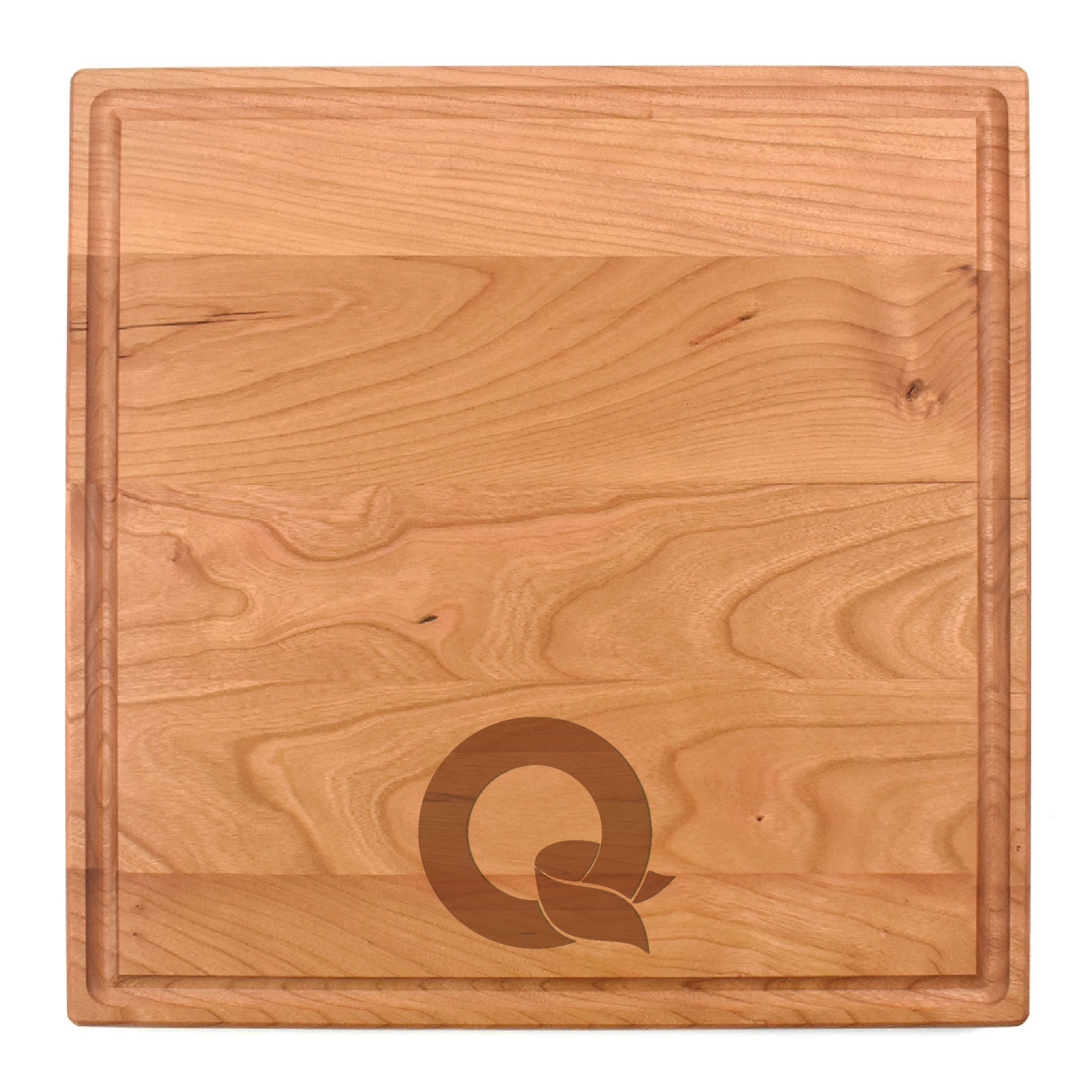 12 x 12" Cherry Square Cutting Board with Juice Groove