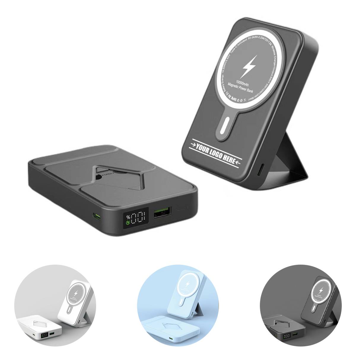 Magnetic Wireless Portable Charger Foldable 2