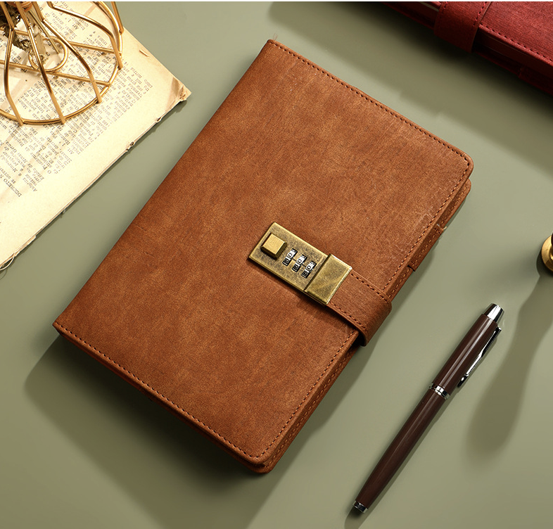 A5 PU Leather Journal with Lock 224Pages 4