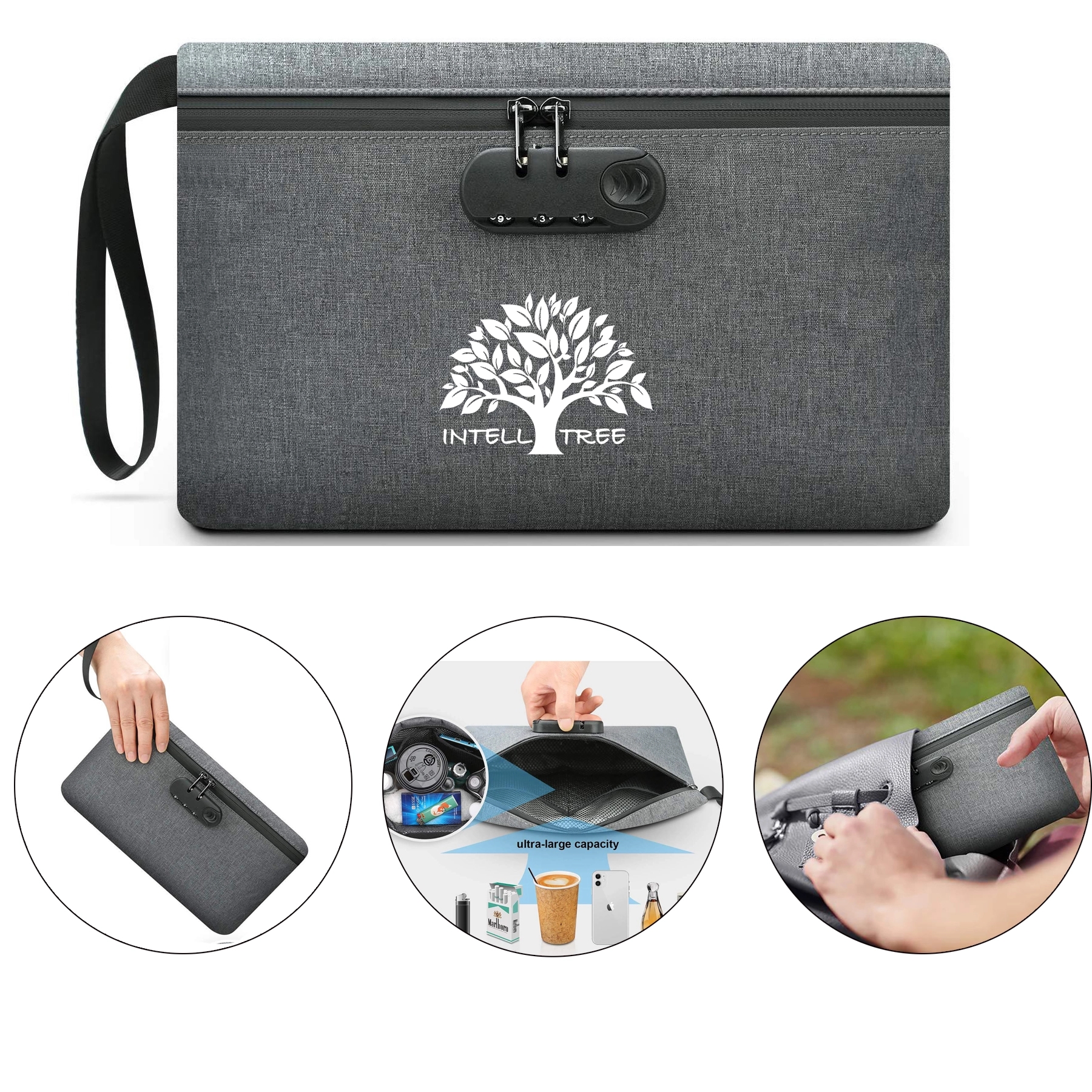 Pouch Zipper Smell Proof Tobacco Bag 2