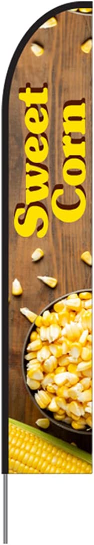 Sweet Corn Feather Flag Kit 15' Feet Feather Flag Sign Outdoor Banner flag banner 2
