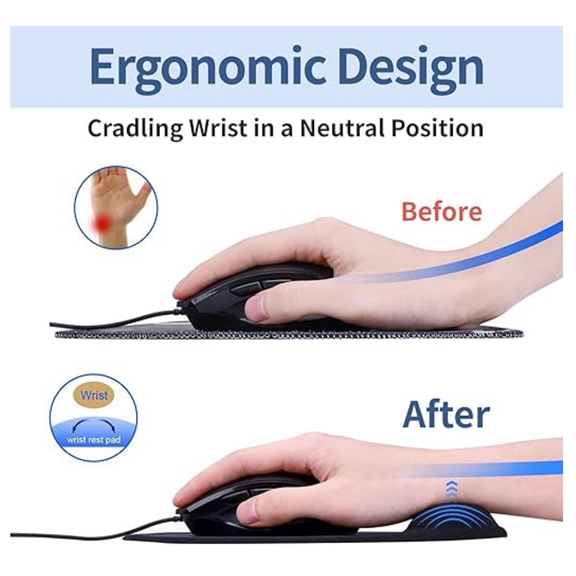 Mouse Pad With Wrist Support 2