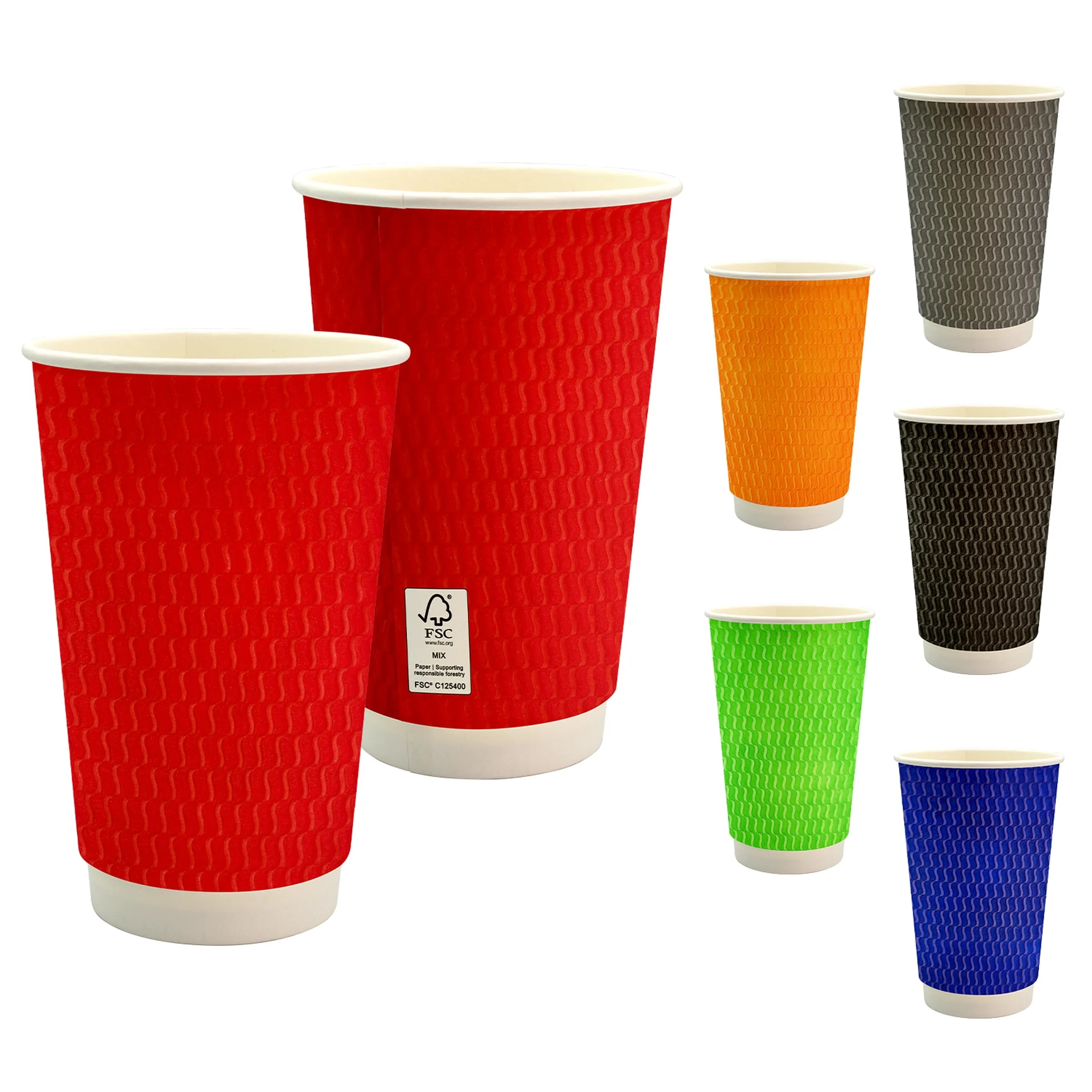 16 oz. Full Color Wave Paper Cup 12