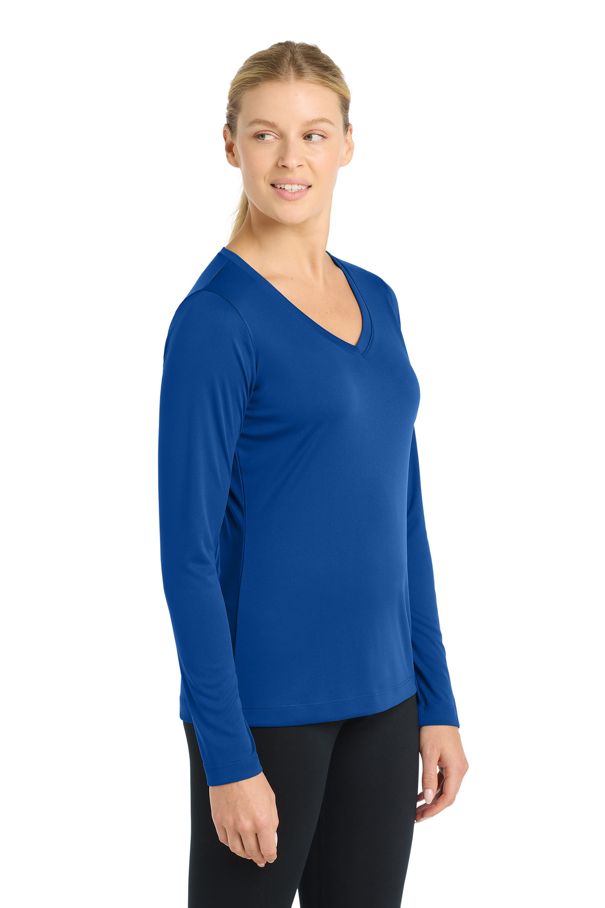 Sport-Tek Women's Long Sleeve PosiCharge Competitor V-Neck Tee. LST353LS 29
