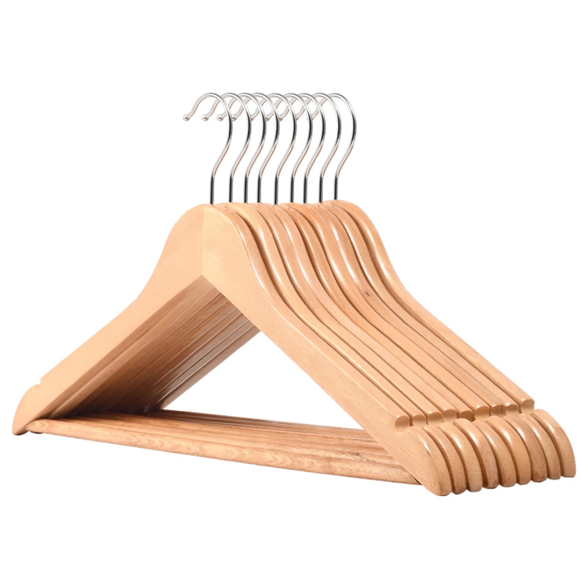 Non-slip Non-trace Light Luxury Wooden Hanger 3