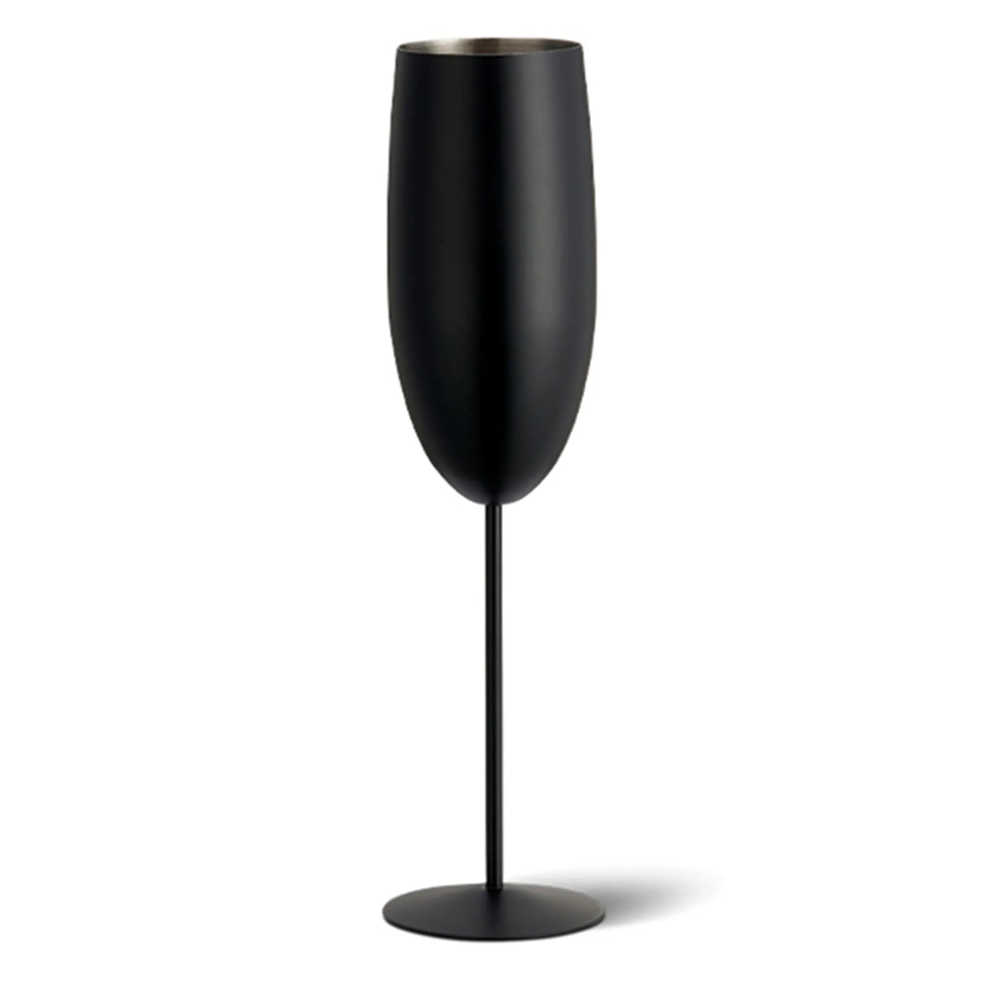 8OZ Stainless Steel Champagne Glasses Metal Stemmed Flutes 3