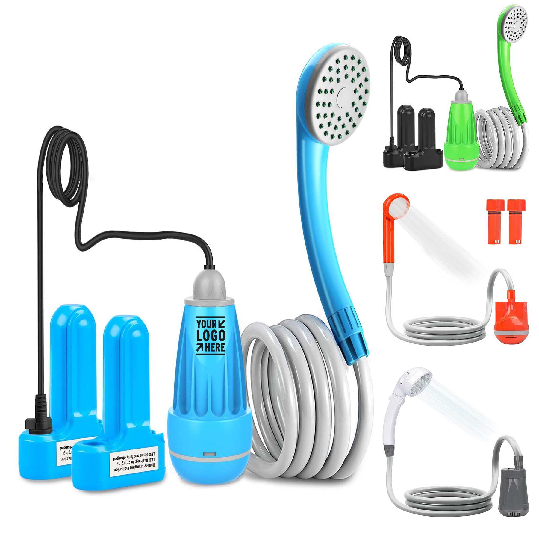 Outdoor Camping Electric Rechargeable Portable Shower Pump 2