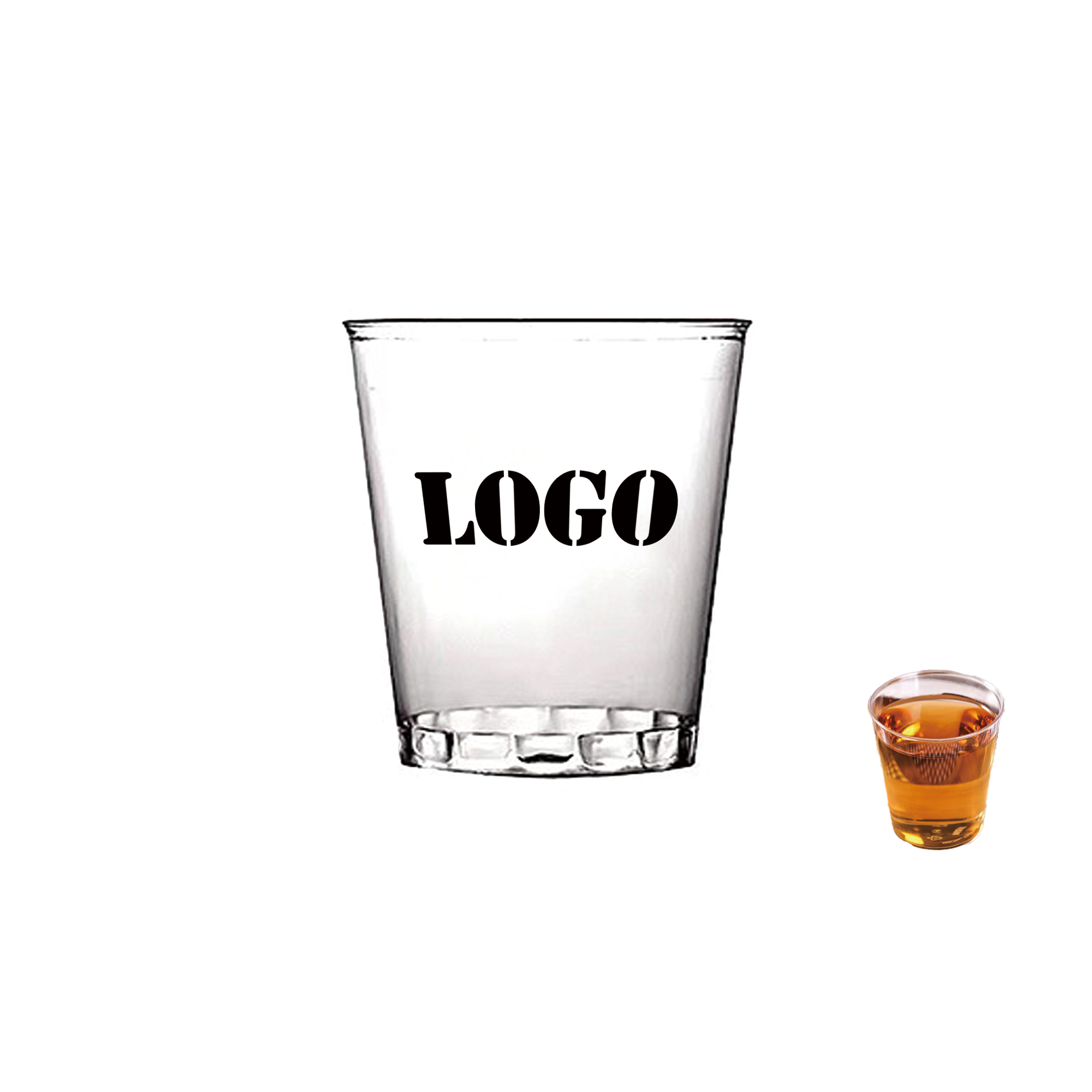 1 OZ Disposable PS Clear Tasting Cup 3