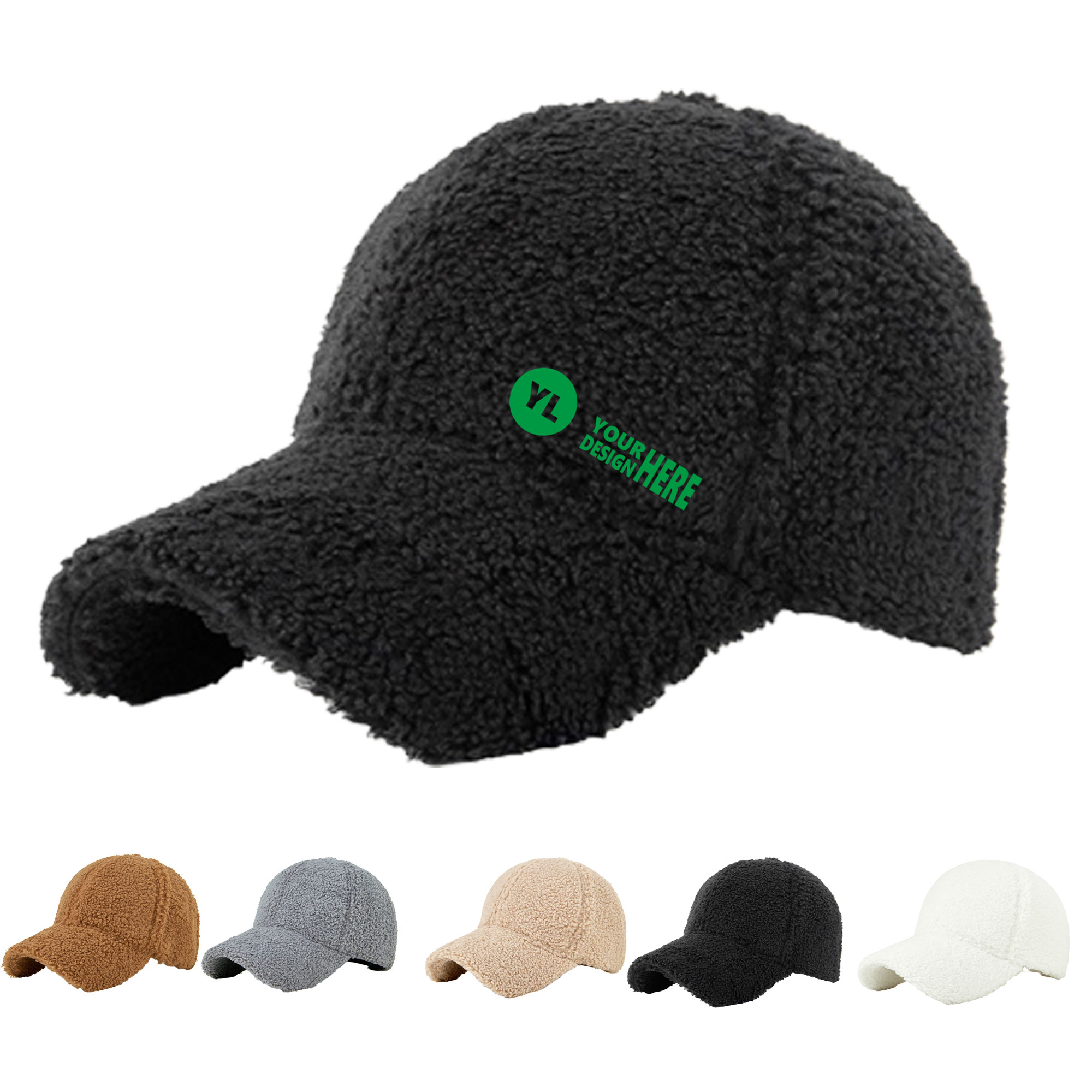 Lamb Fleece Baseball Cap 2