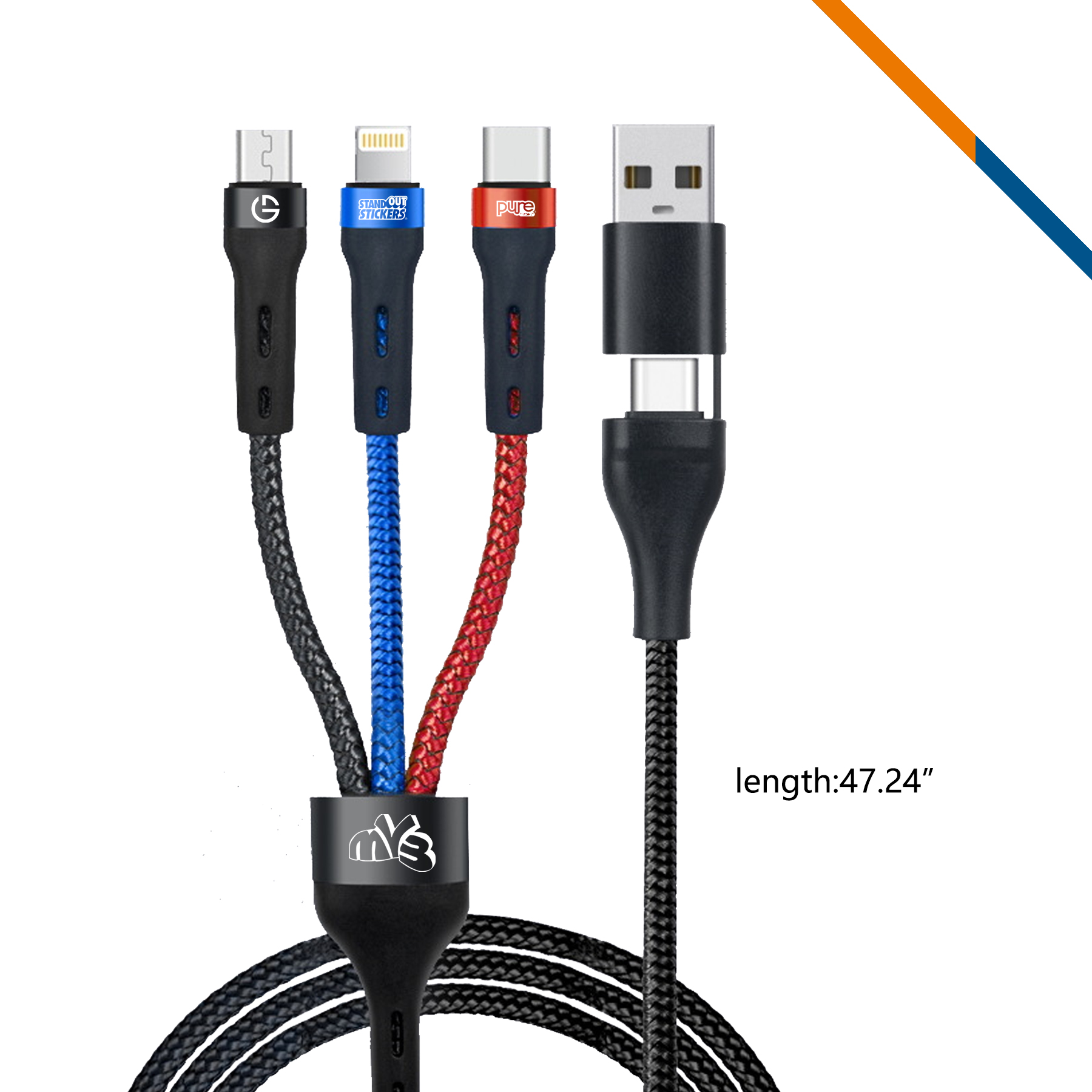 Haidi 5in1 Fast Charging Cable 7