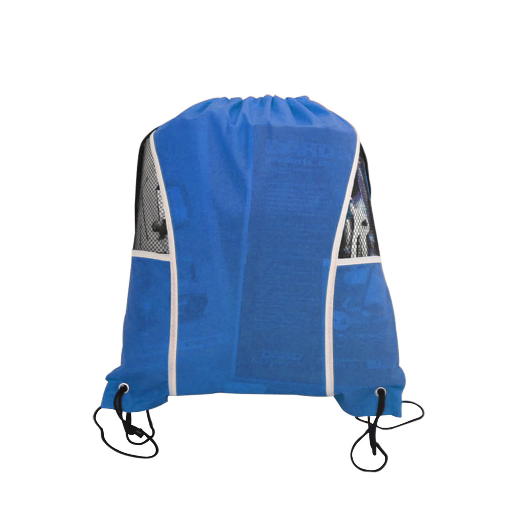 Non Woven Drawstring Backpack with Mesh Panels 7