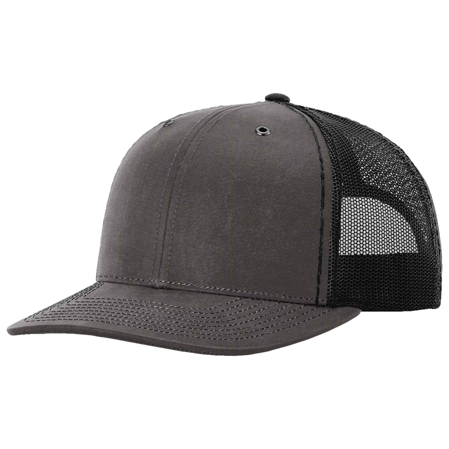 Richardson 112WF Freemont Adjustable Trucker Hat w/Leatherette Adhesive Patches or Embroidery 2