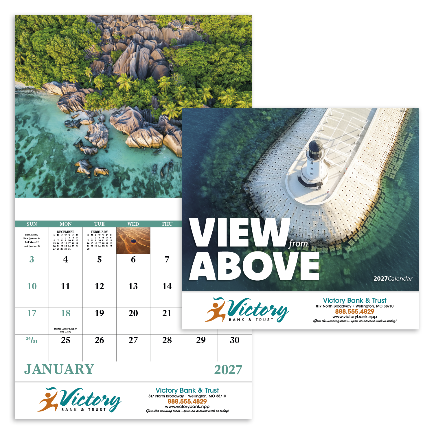 Good Value™ View from Above - Stapled Calendar 43