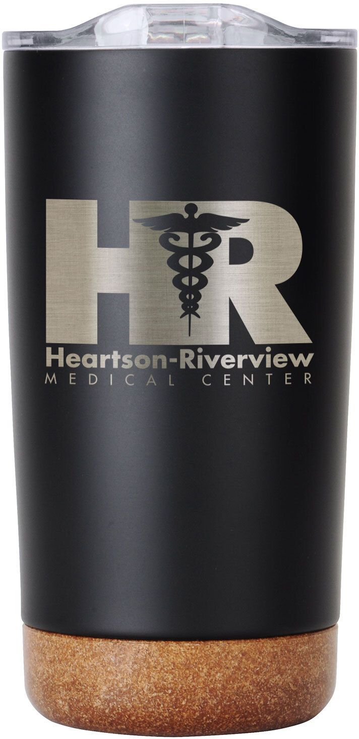 SARATOGA CORK BOTTOM STAINLESS TUMBLER 18 OZ 1