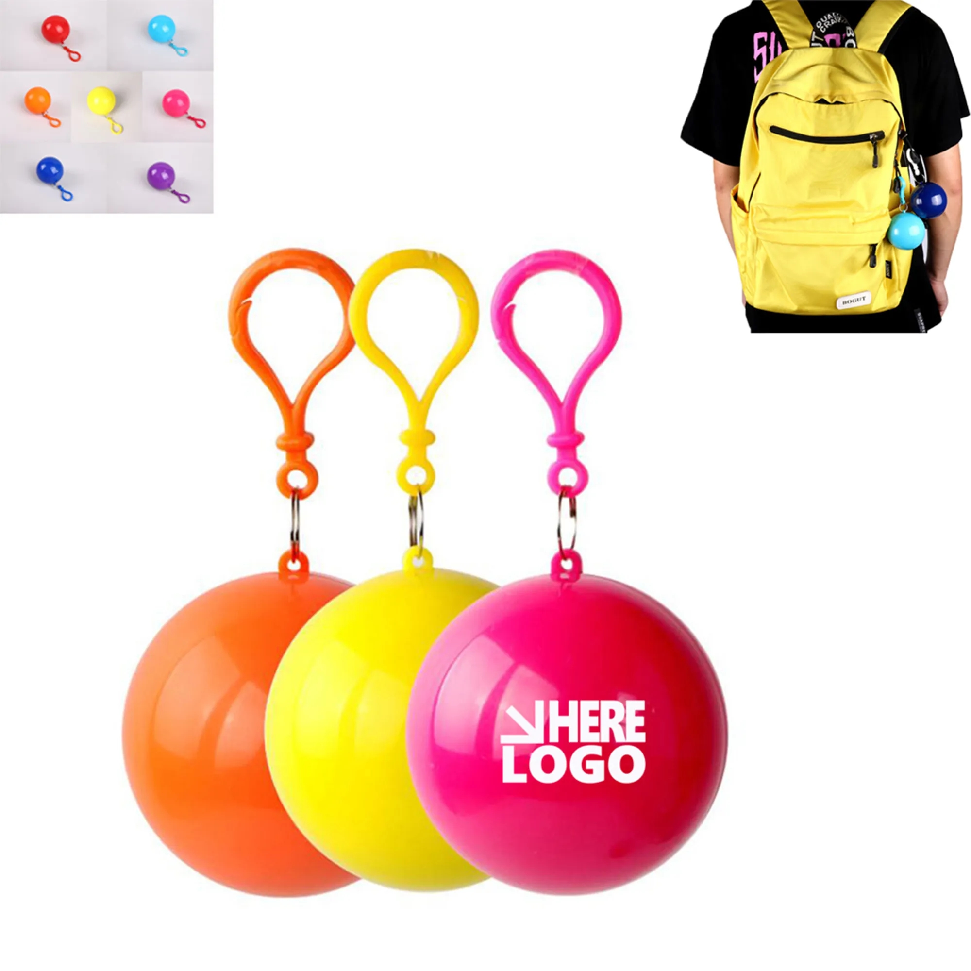 Portable Disposable Emergency Raincoats Ball MOQ 100 3