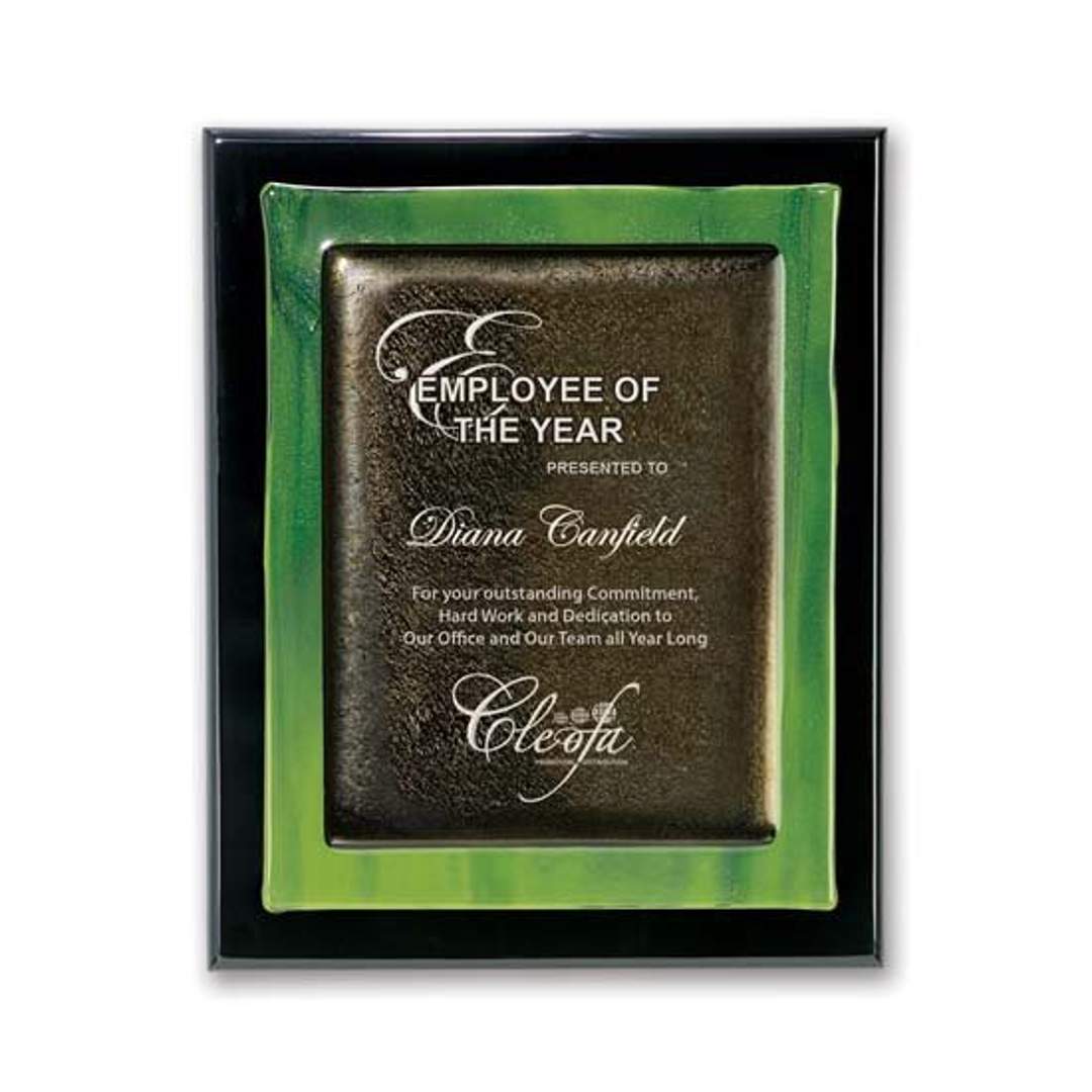 Metallic Fusion Plaque - Black/Green 5