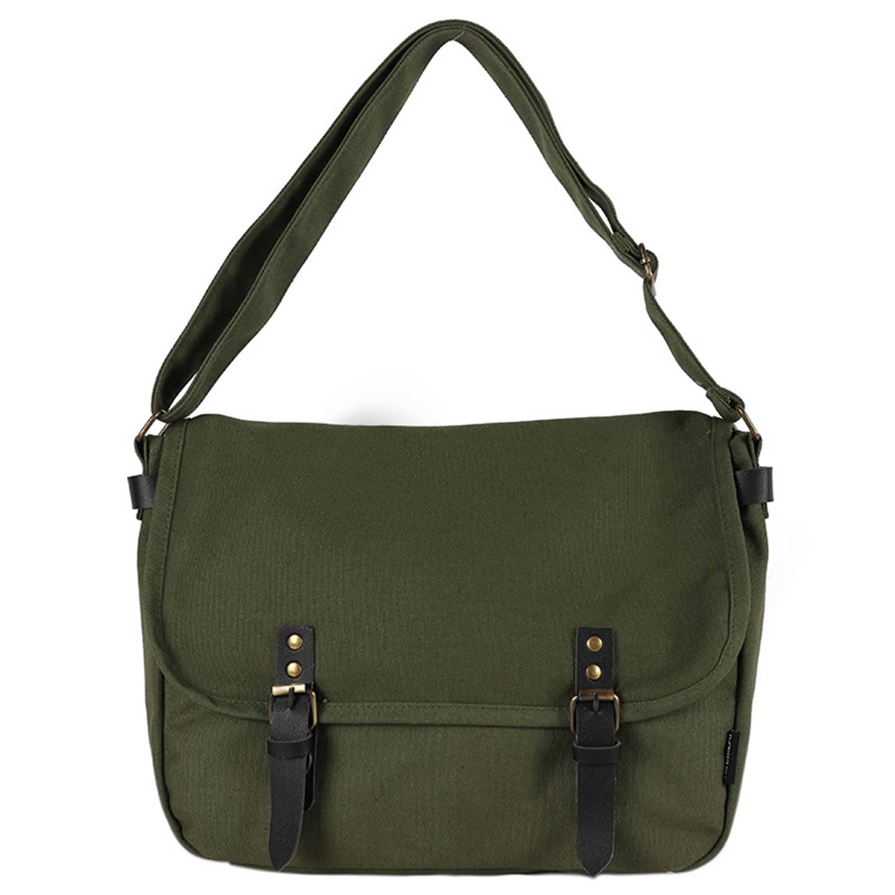 Canvas Large capacity vintage postman shoulder bag 4