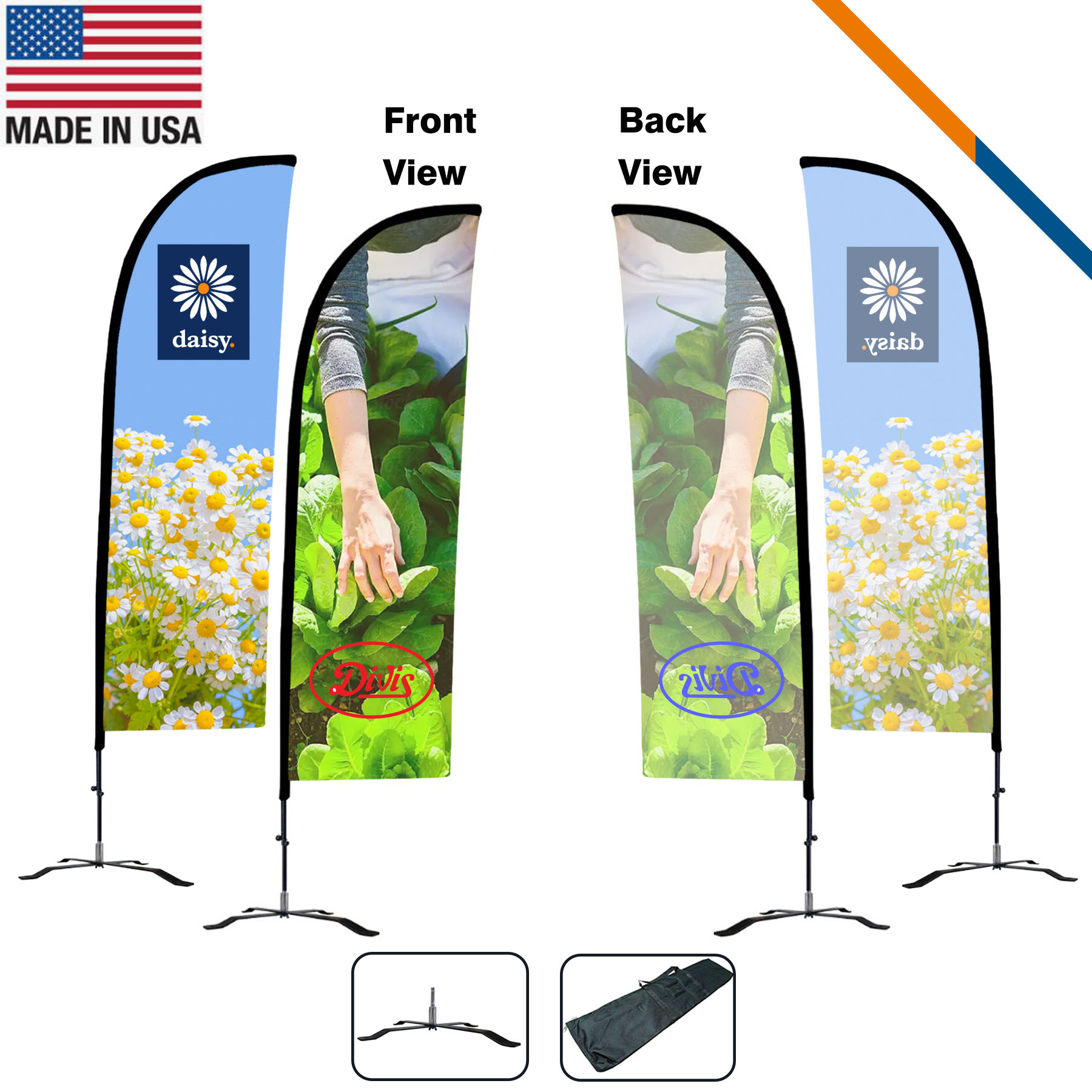 10' Sevio Single-Sided Straight Flag 2