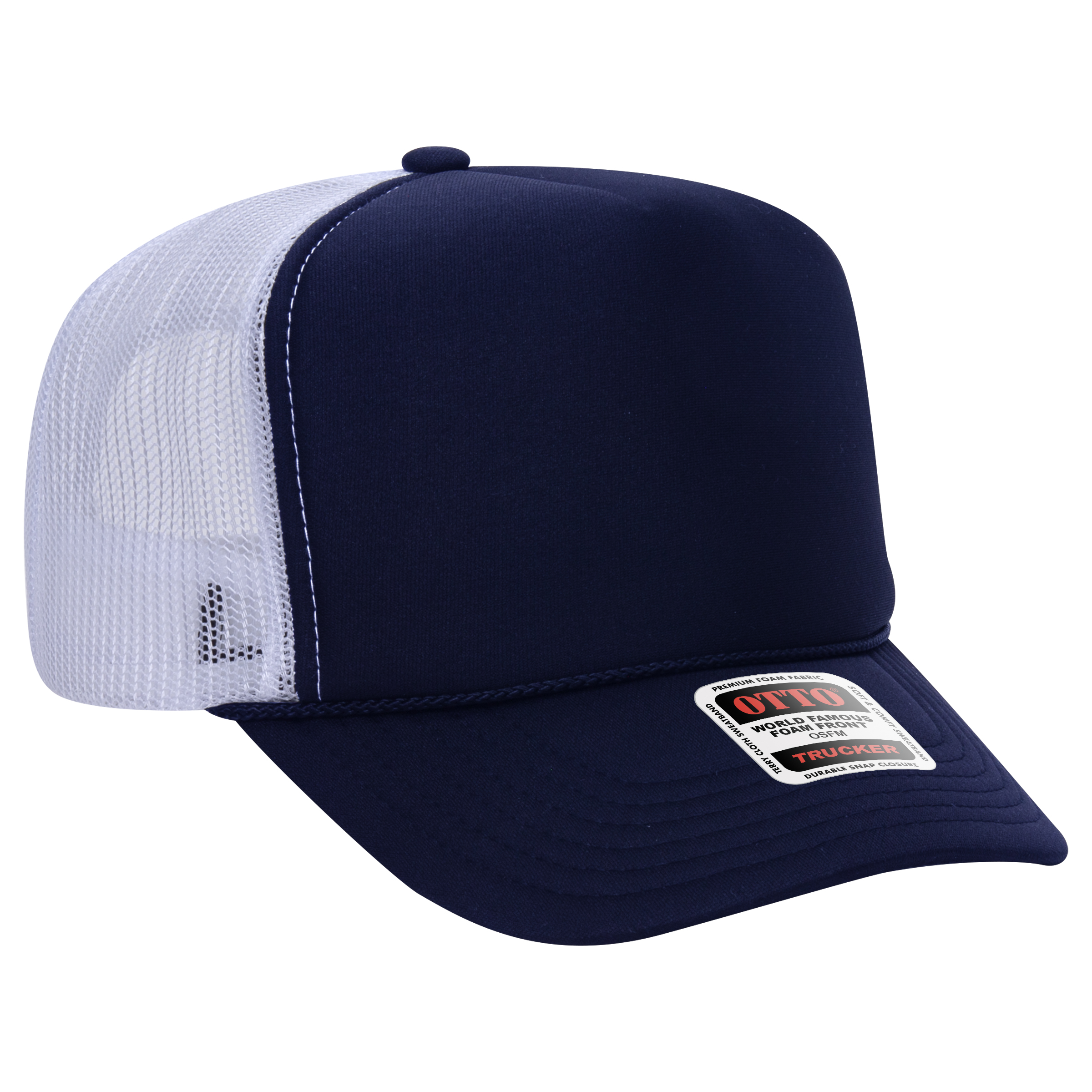 OTTO CAP® 5 Panel High Crown Mesh Back Trucker Hat 127