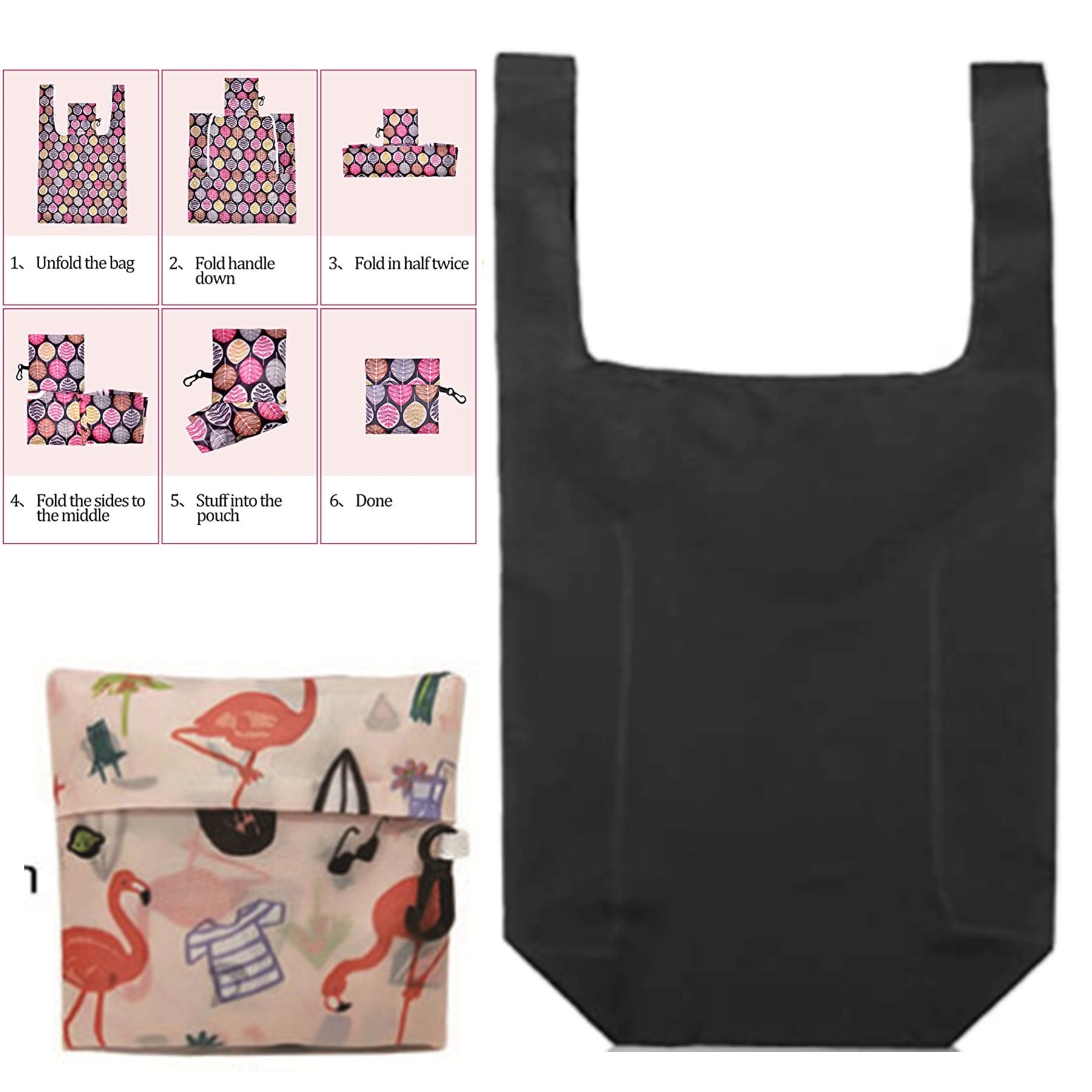 Classical Reuseable Foldable Tote Bag