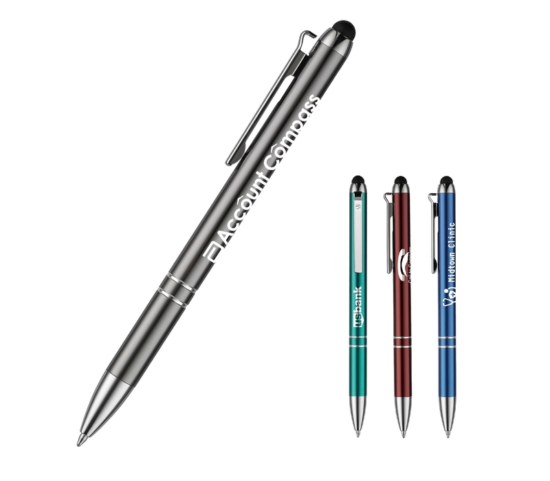 2-in-1 Retractable Stylus Metal Pen 3