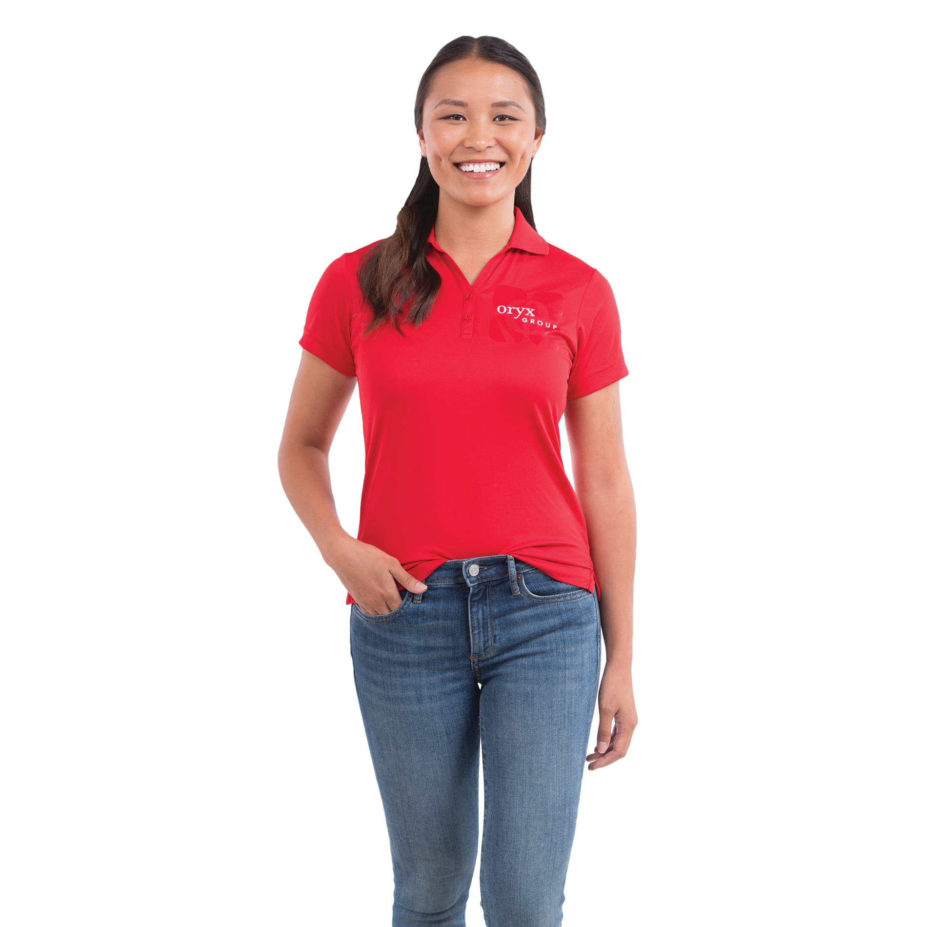 Women's MORENO TEXT MICRO SS POLO 422
