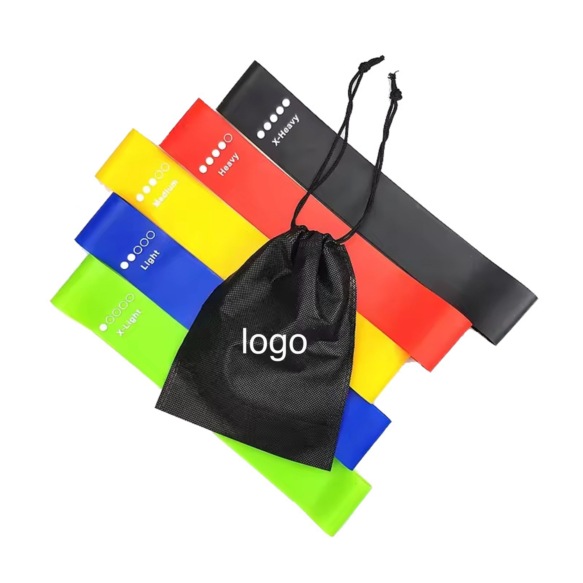 5 In 1 Yoga Exercise Bands Latex Fitness Loop 1