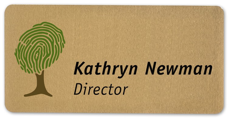 USA Made Eco-Friendly UV Personalized Aluminum Badges (1-5 Sq. Inches)