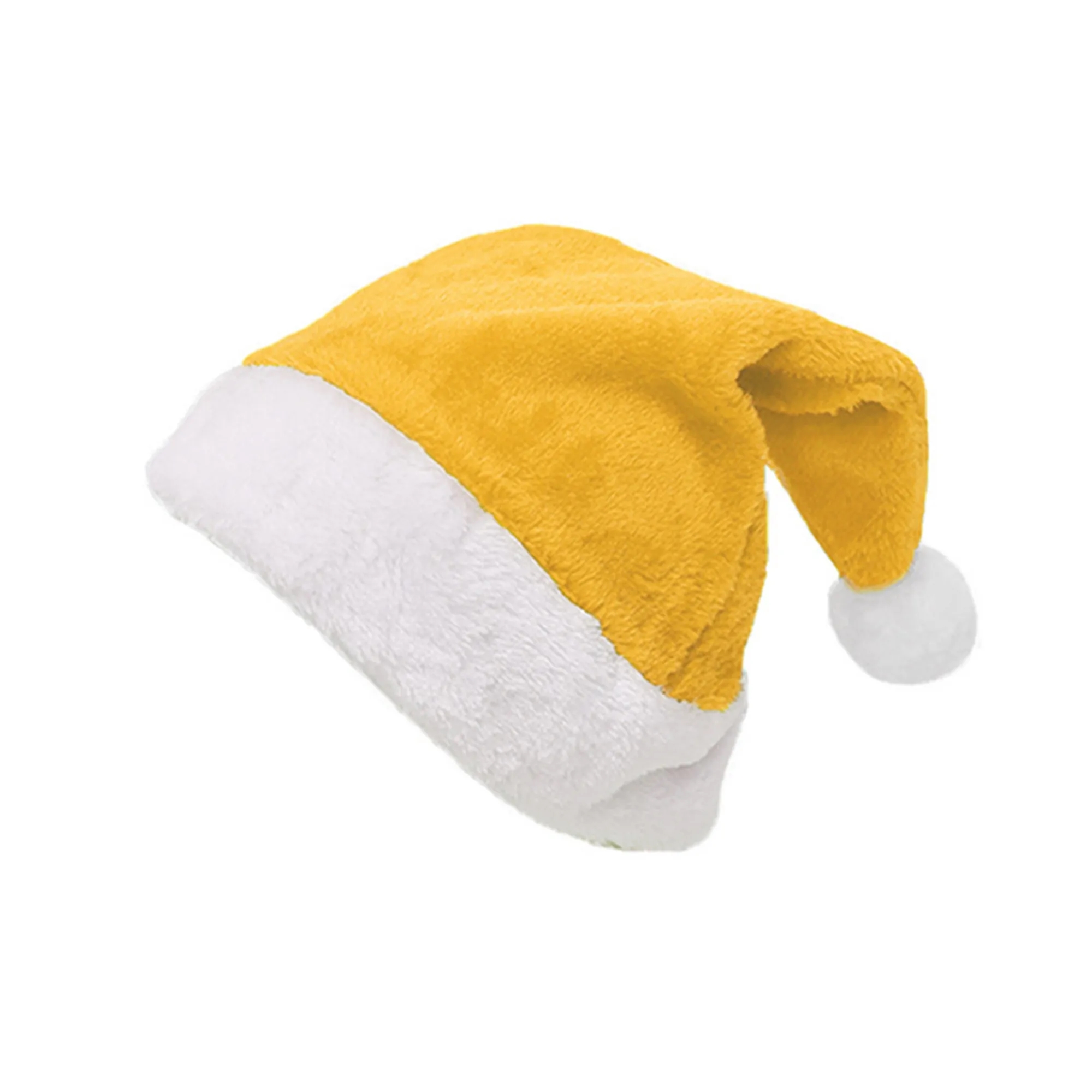 MOQ 100 Unisex Short Plush Christmas Hat 3