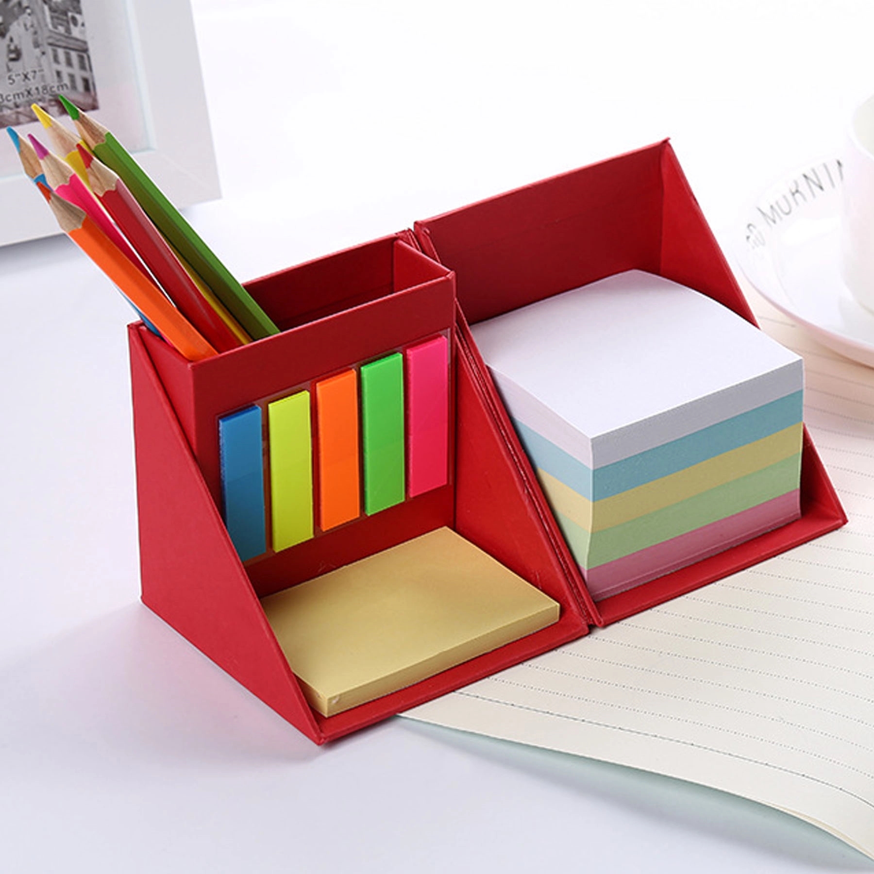 Sticky Notes Set With Pen Holder 4