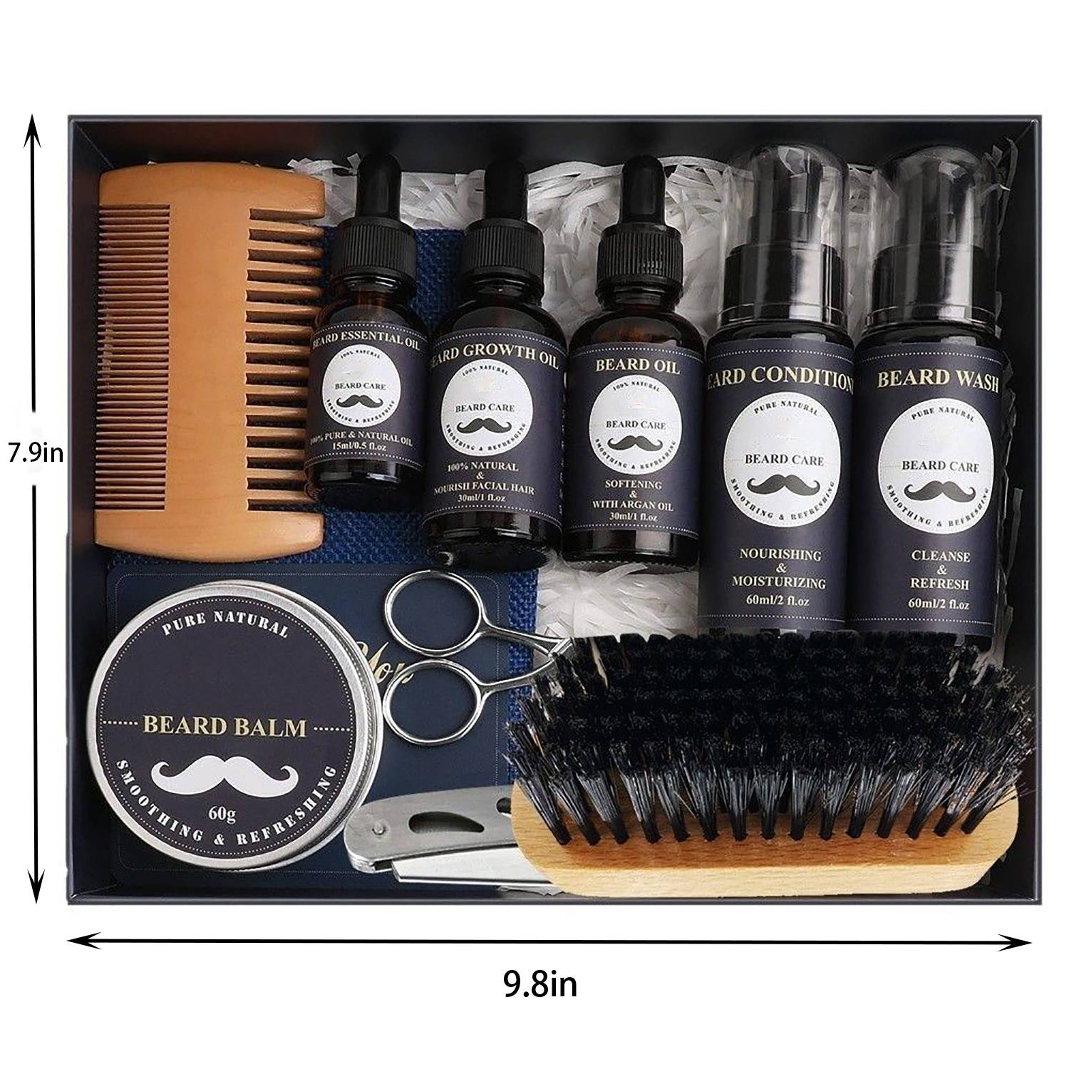 12PCS Men's Grooming Beard Care Kit 5