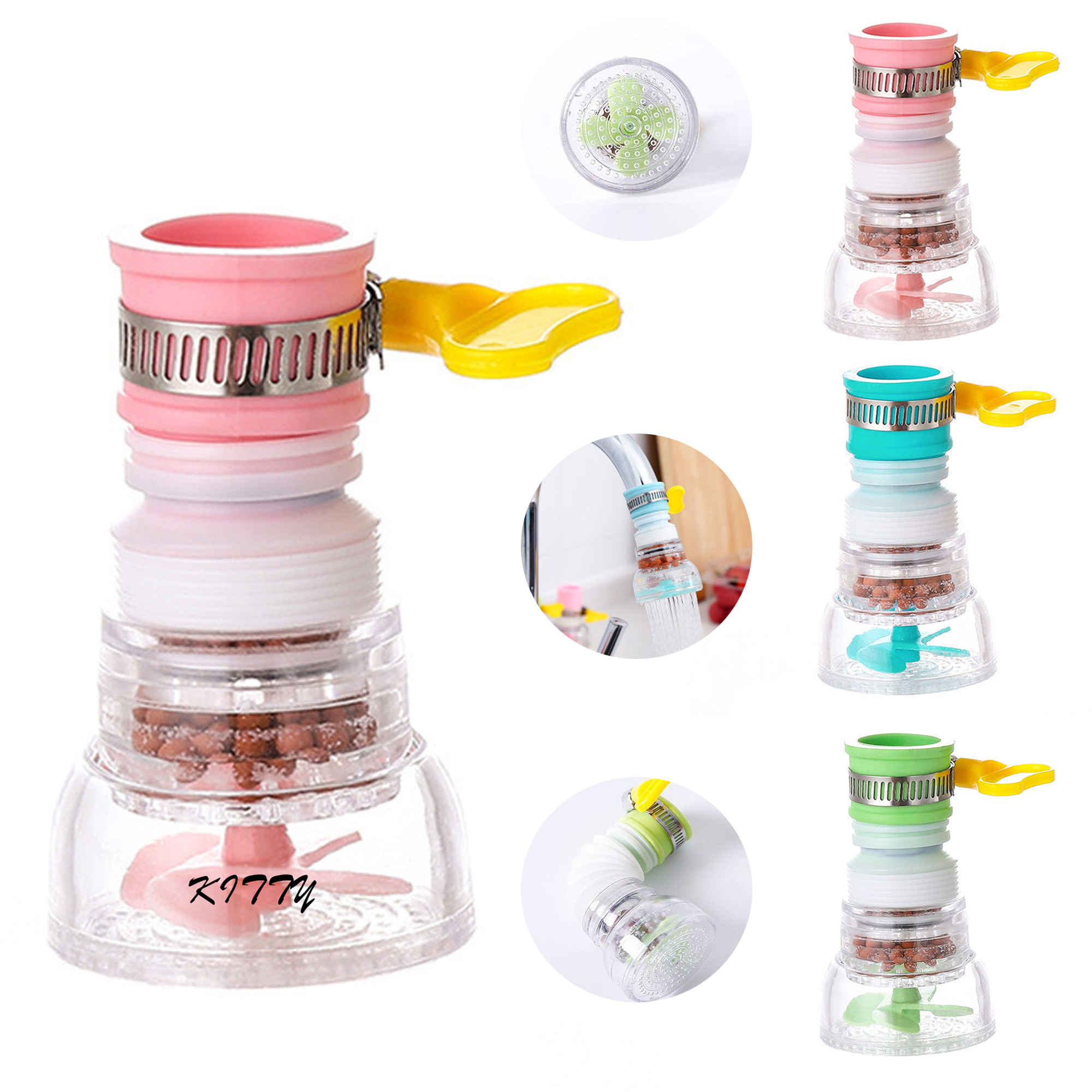 Faucet splash-proof aerator filter