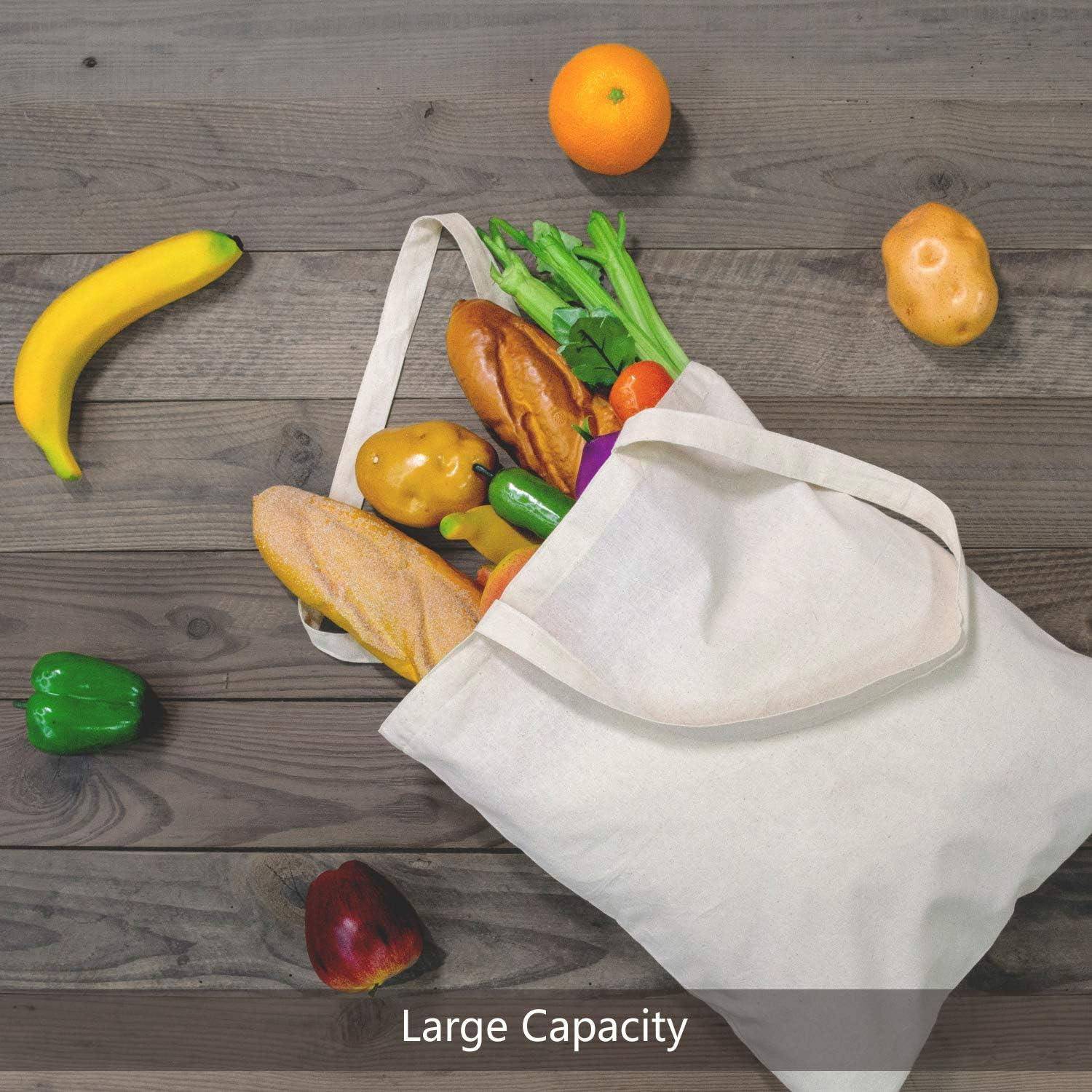 Lightweight Medium Reusable Grocery Shopping Tote Bag, custom tote bag with logo imprint 5