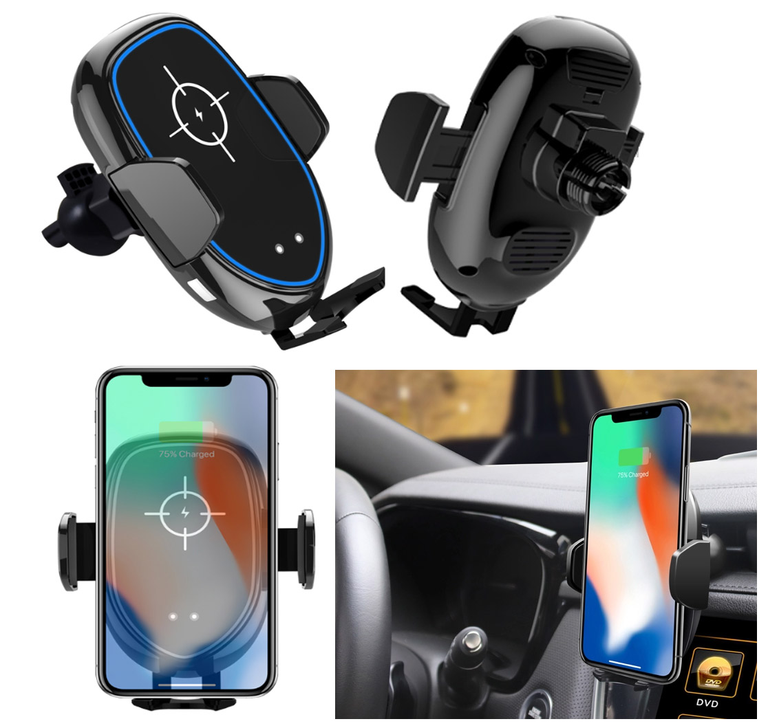 iBank ® Wireless Car Charger Phone Mount Air Vent Phone Holder 2