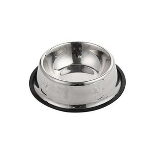 29cm Paw Mark Metal Pet Food Bowl 7