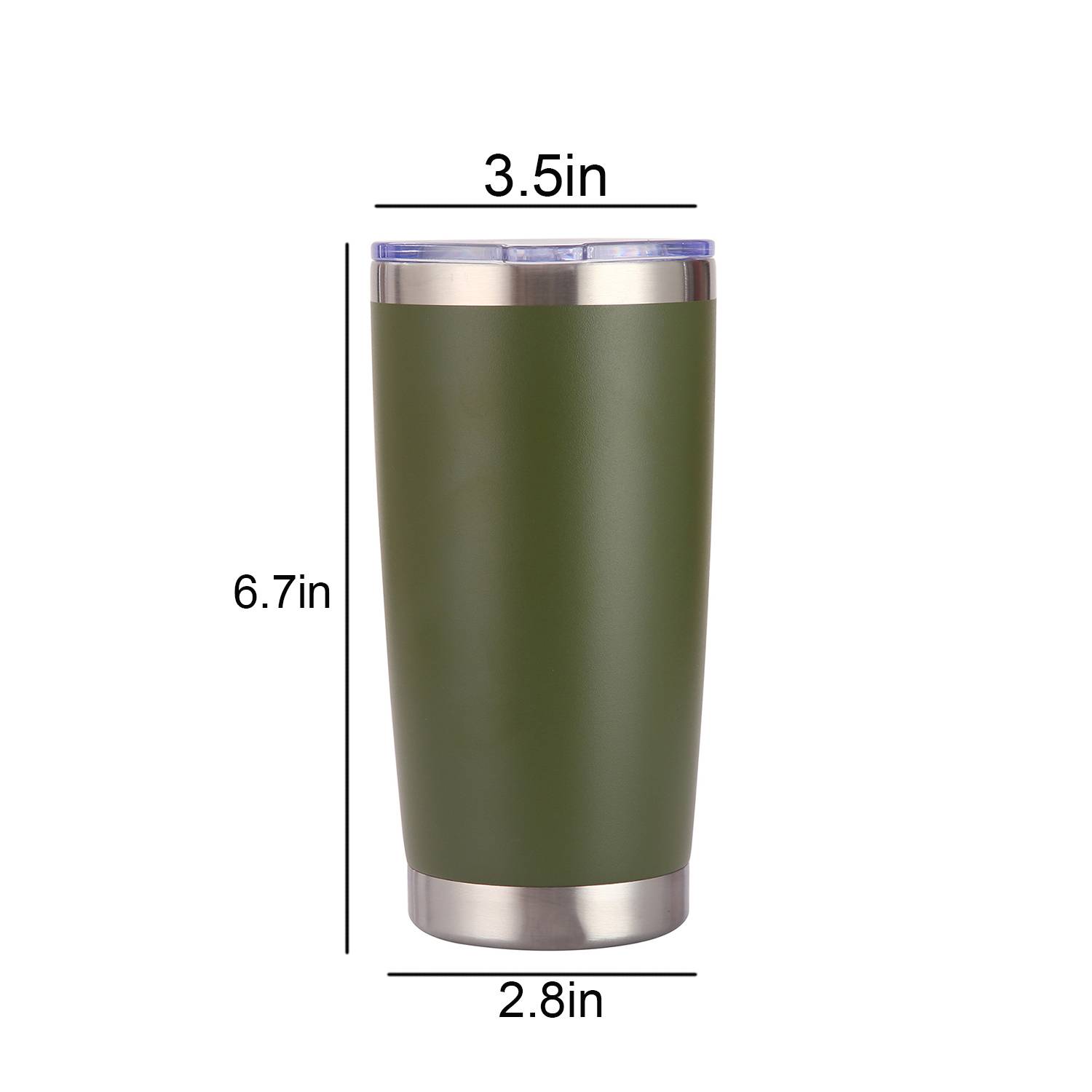 20oz Large Capacity Stainless Steel Travel Cups w/ Lid 1