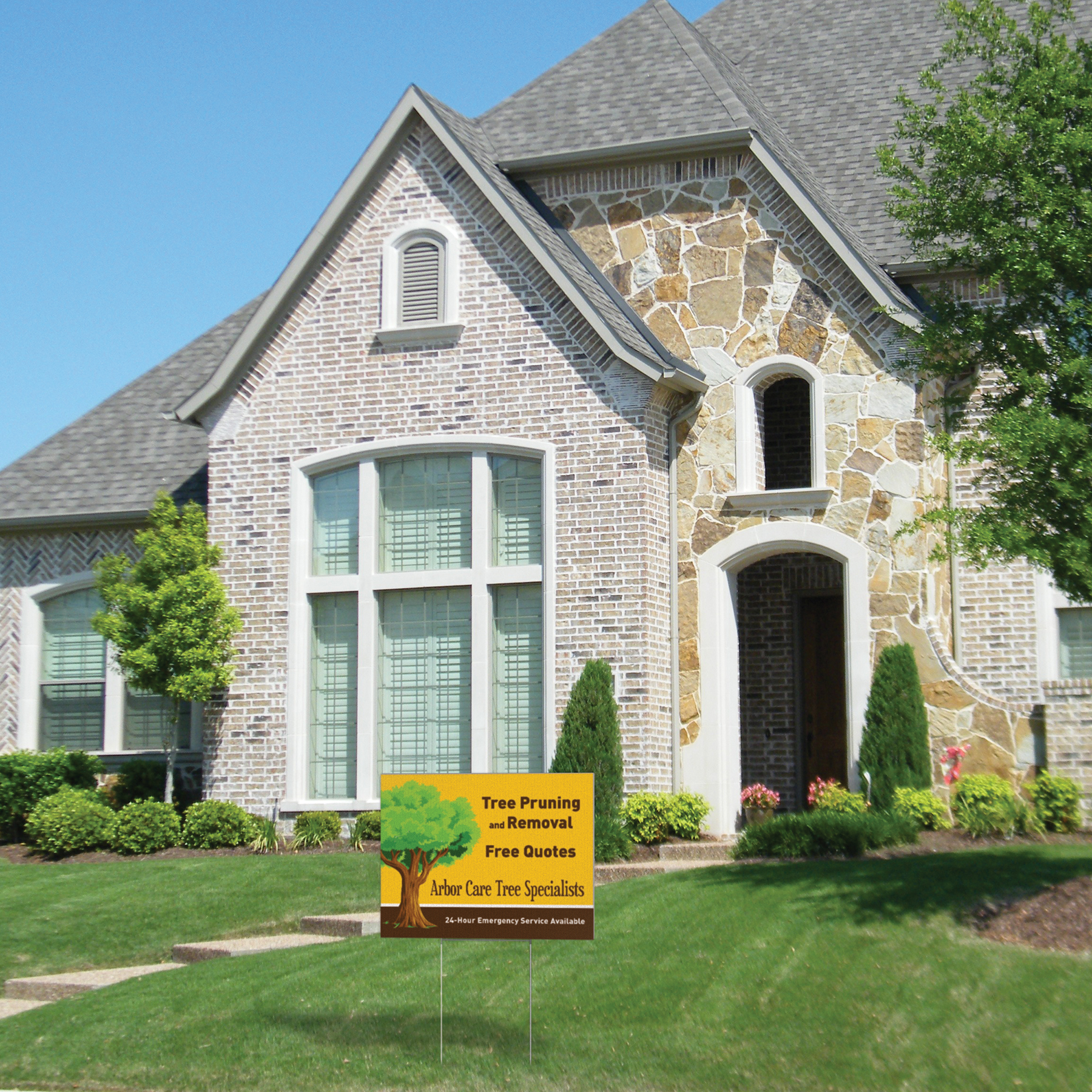 Medium Corrugated Yard Sign - Full Color - 2 Sides 8
