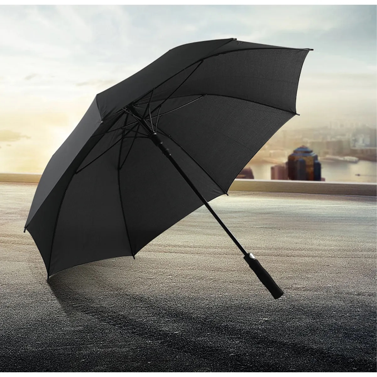 All-fiber Golf Umbrella Long Handle Business VIP Gift 5