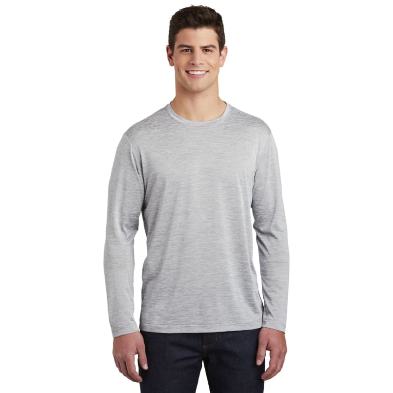 Sport-Tek PosiCharge Long Sleeve Electric Heather Tee. 7