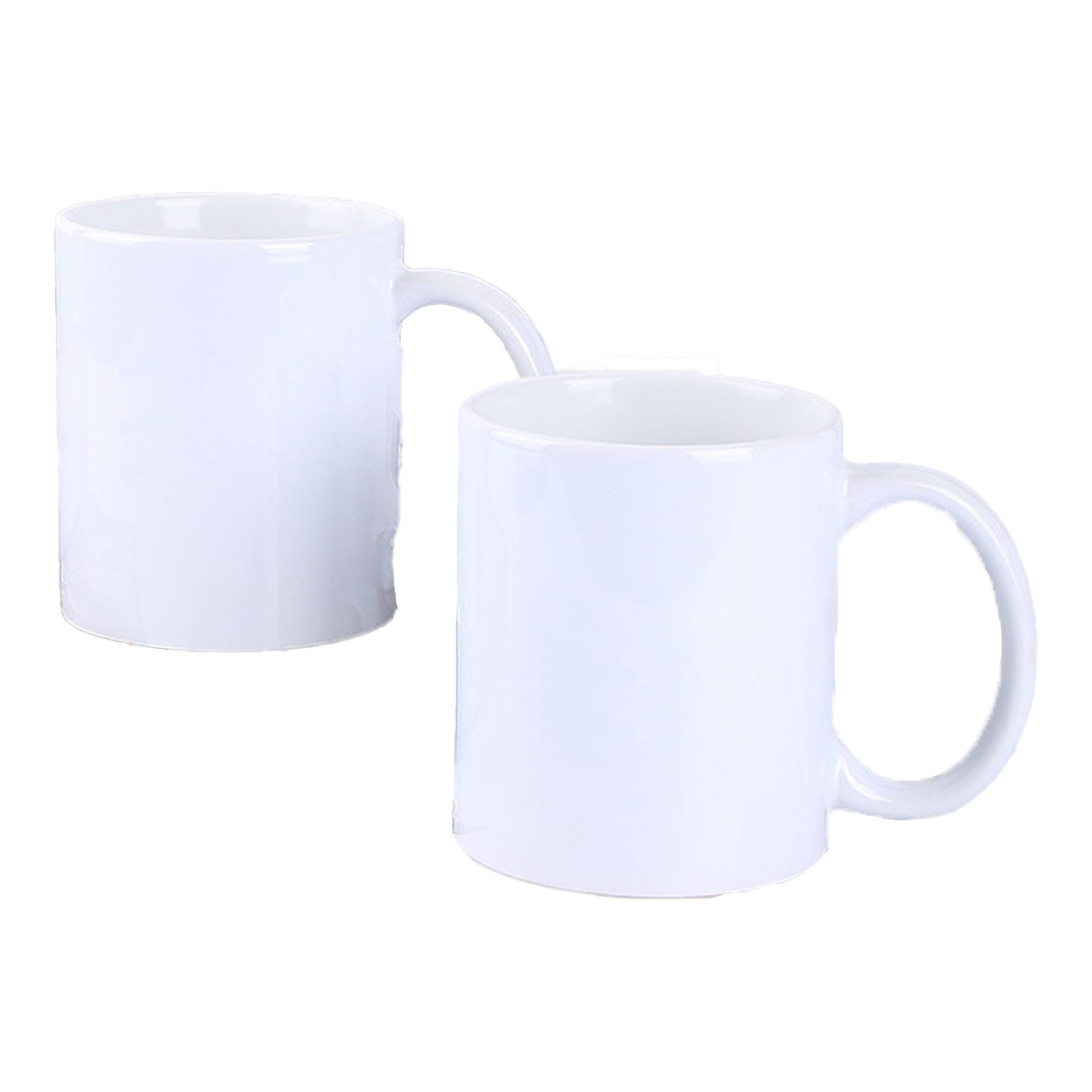 11 Oz Pure White Classic Mark Ceramic Mug 2