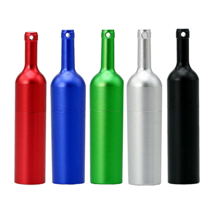 Metal Smooth Winebottle USB Flash Drive 8GB 5