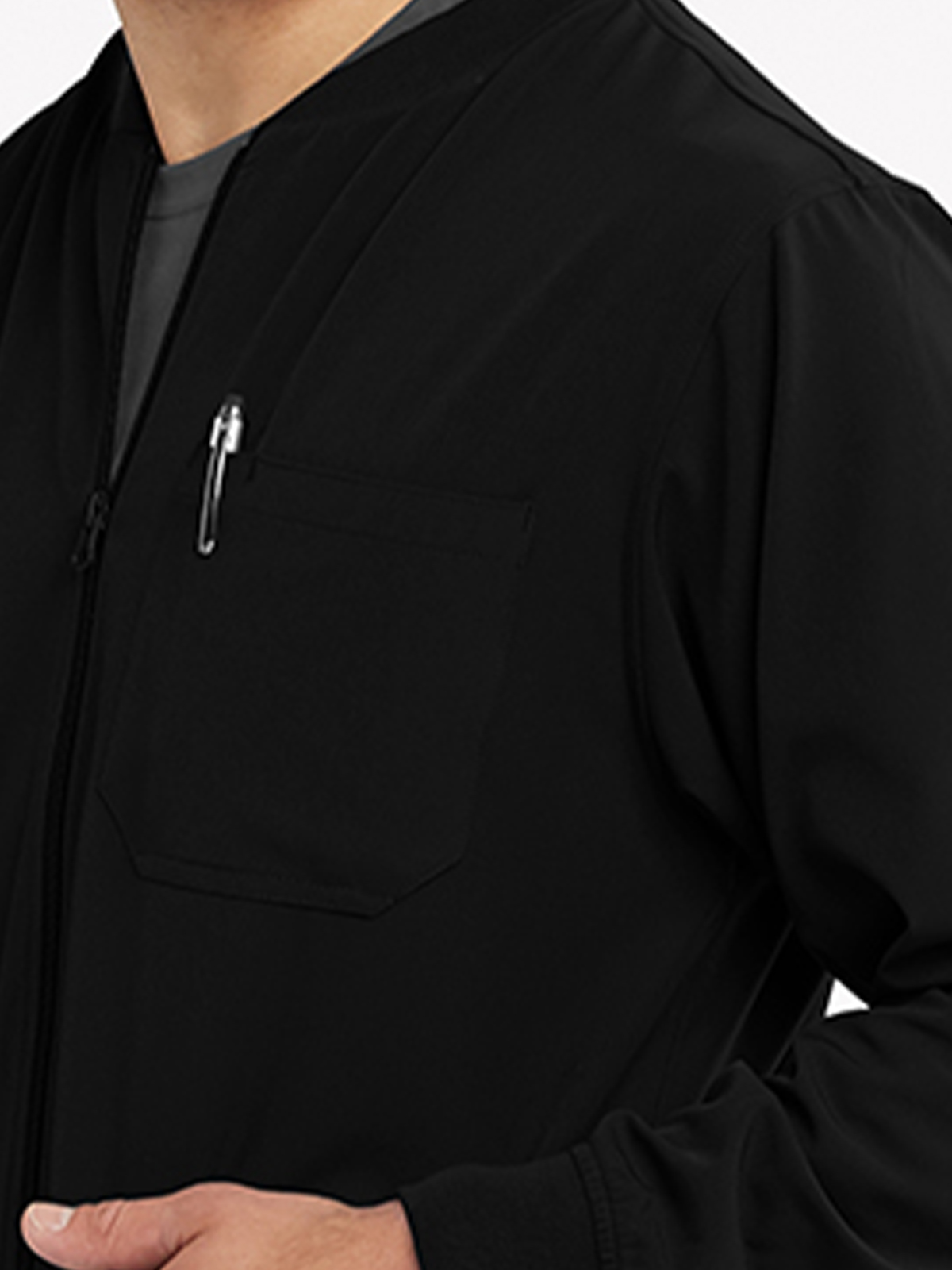 Skechers - Men's Three-Pocket Zip-Up Structure Warm-Up Scrub Jacket 22