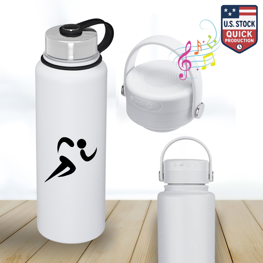 ArticFire Wireless Bluetooth Speaker Cap 40oz Stainless Steel Vacuum Bottle 3