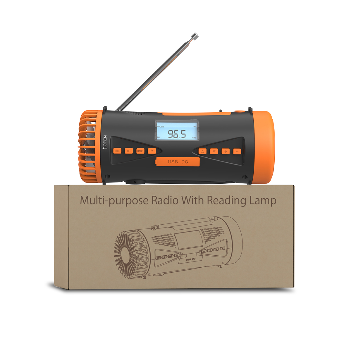 ResQ Emergency Hand Crank Weather Radio – AM/FM/NOAA, Camping Fan & 4000mAh Power Bank 4