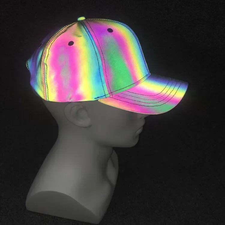 Rainbow reflective cap 6