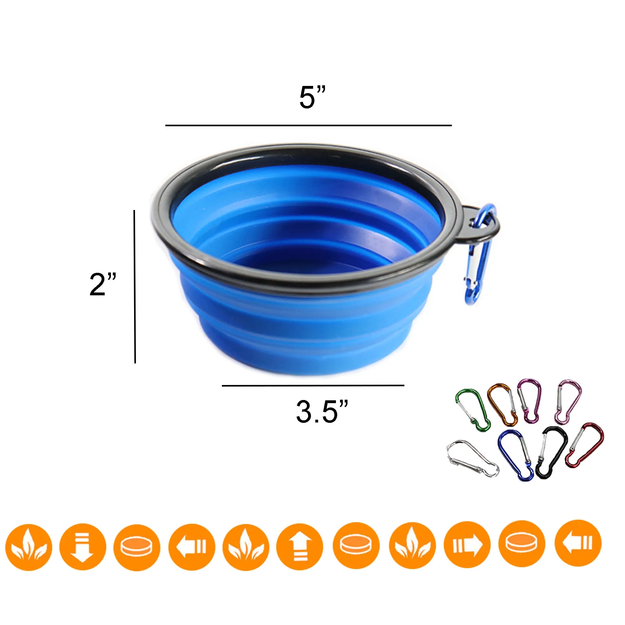 Spot Collapsible Pet Silicone Bowl 3