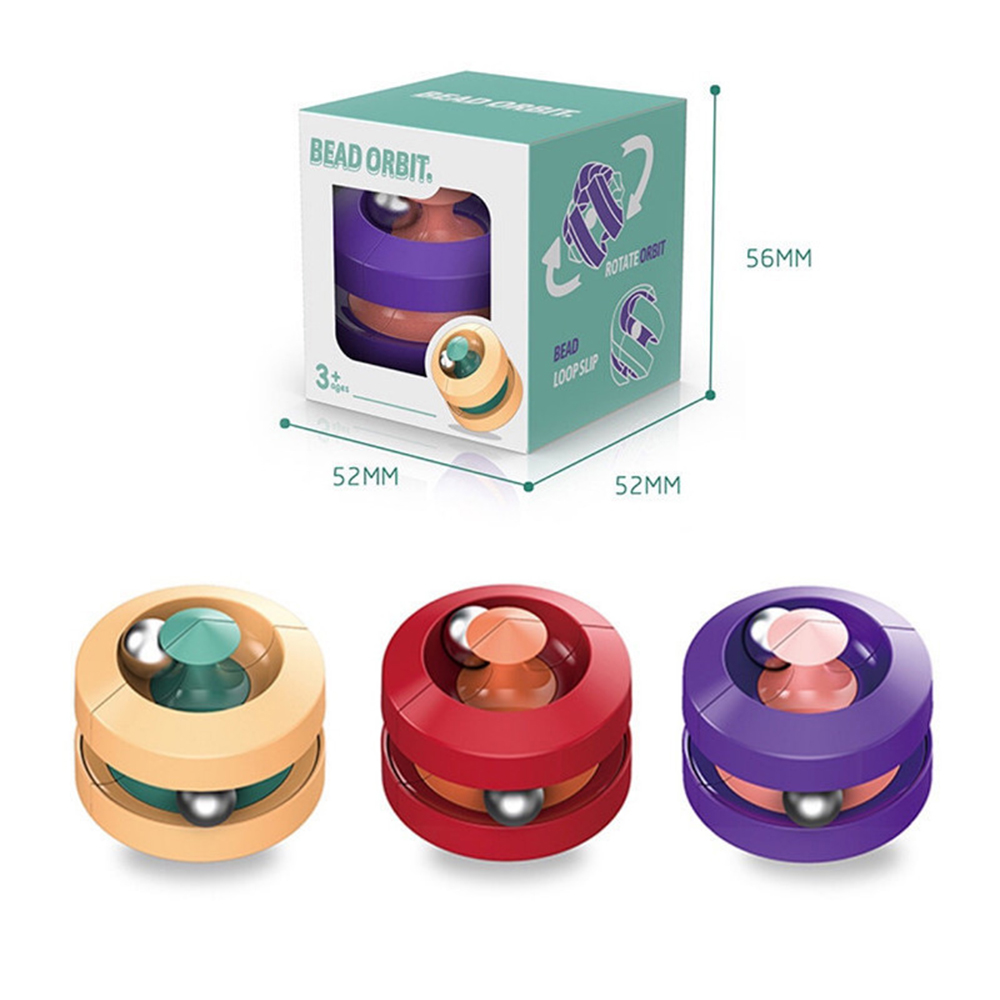 Bead Track Rubik's Cube Finger Spinner 3