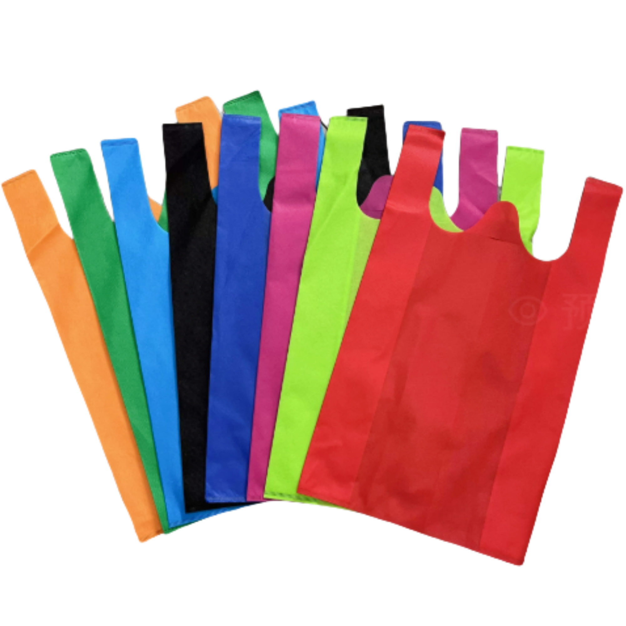 L:13.78" W:6.30" H:23.62" Large Non Woven Fabric Totes 2