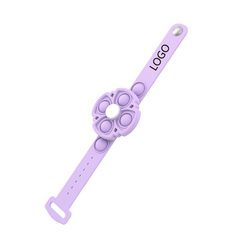Silicone Fidget Spinner Strap Windmill Toy Rotatable Bracelet / Adjustable Buckle 5